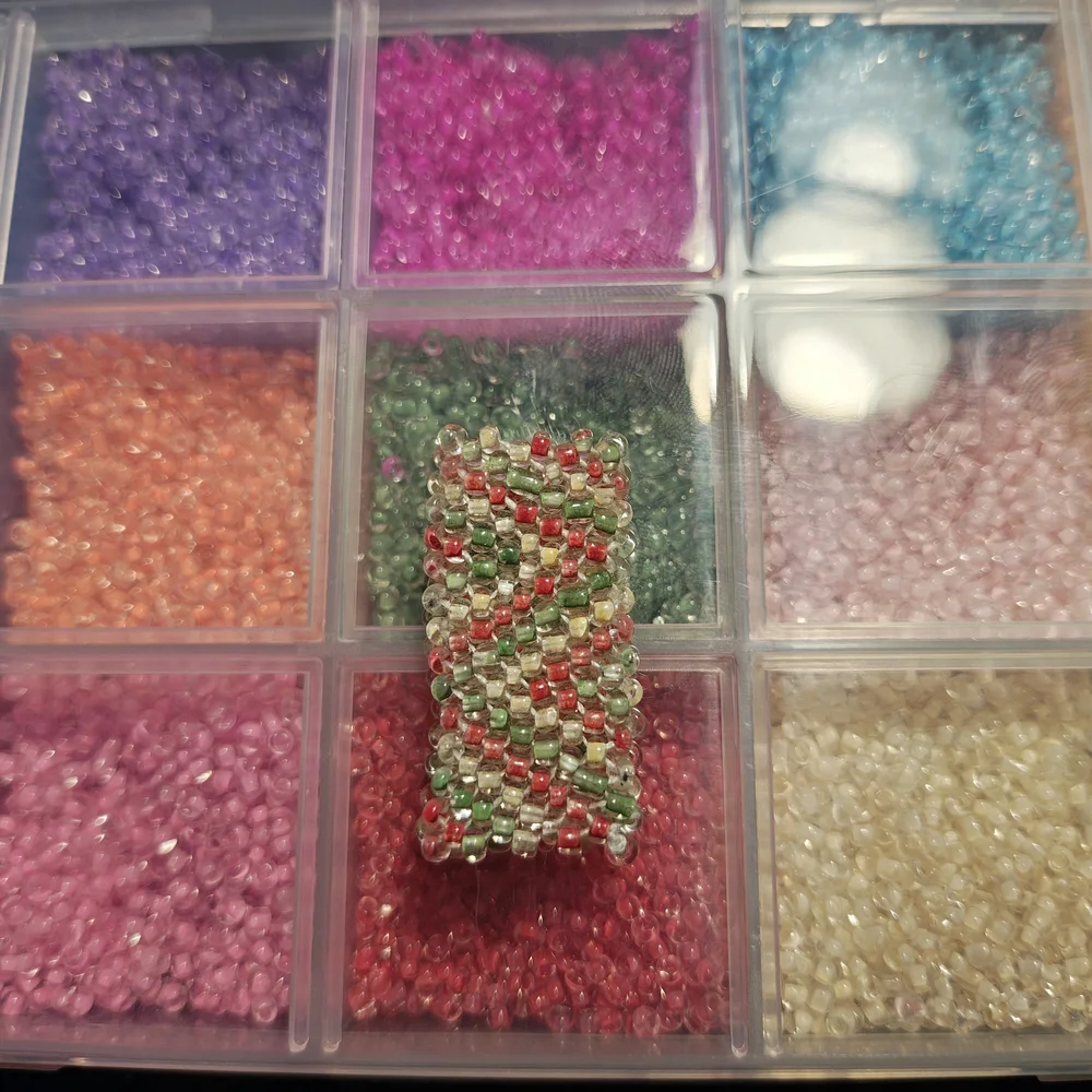 Dreadlock Bead Handmade Rasta Zigzag Seed Bead Hair Jewelry Peyote Loc Charm